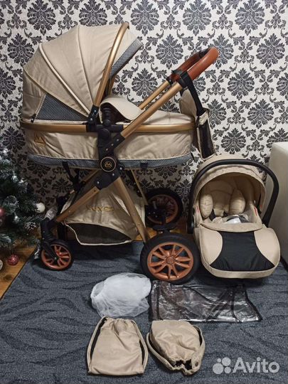 Коляска 3 в 1 V9 luxmom