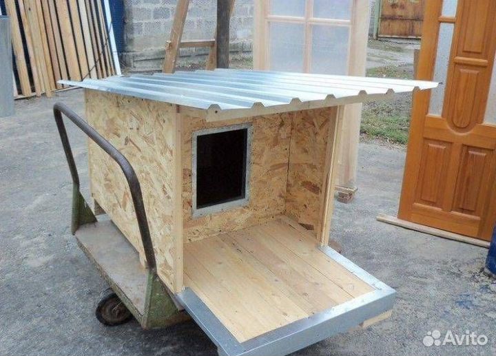 Будка для собаки утепленная вольер