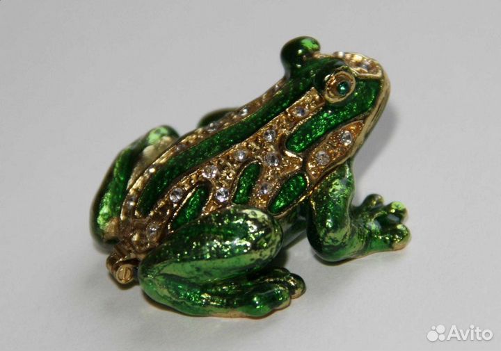 Новая металлическая лягушка-шкатулка