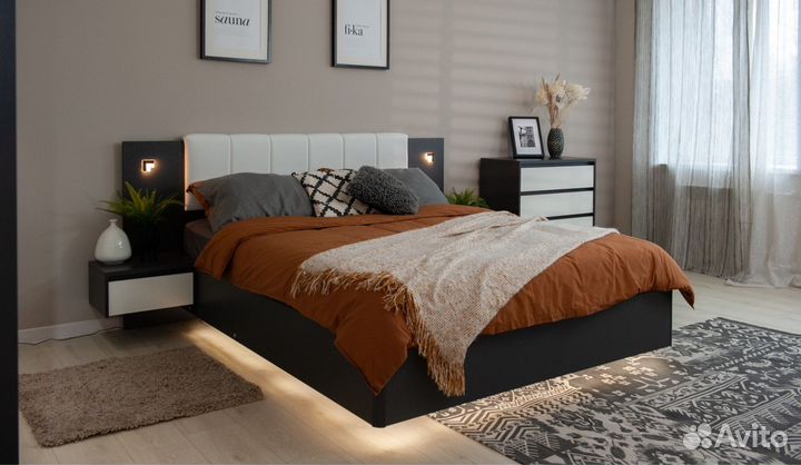 Тумба прикроватная Мишель 1 ящик (2 шт.)