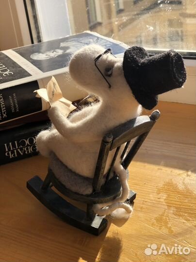 Муми тролль /Мумми папа Игрушка из войлока