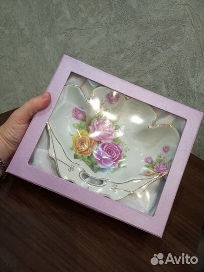 Новое подарочное блюдо Фарфор в коробке