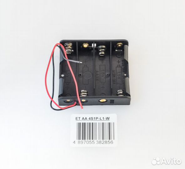 Батареечный отсек ET BH-AA 4S1P-L1-W с проводами