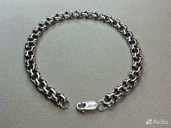 Серебряный браслет 22.5 см
