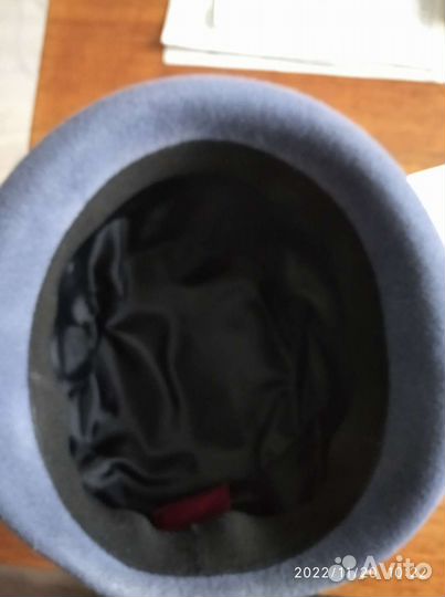 Шляпка велюр с кроличьим пухом