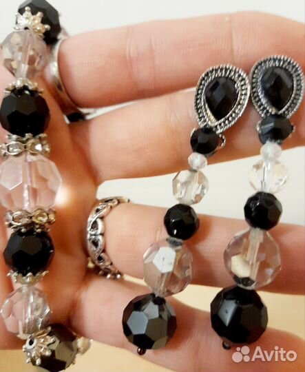 Набор из чехшского стекла разные Много