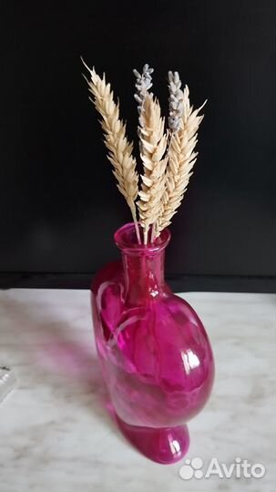 Ваза - бутылка декоративная с пробкой