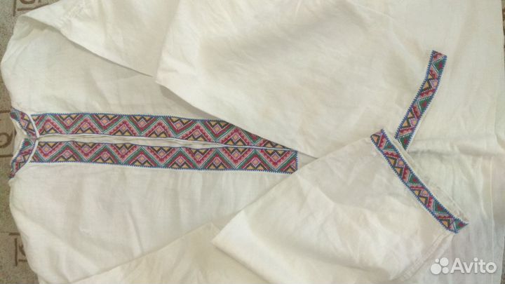 Рубаха нательная с орнаментом коллекционная