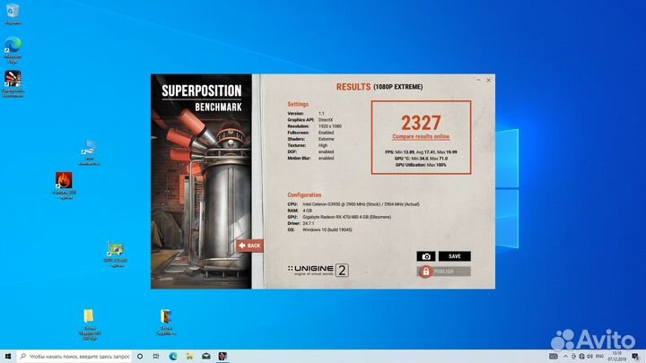 Видеокарта Gigabyte Rx 570 4gb