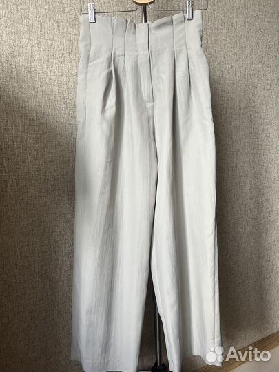 Брюки прямые хлопок+вискоза Massimo Dutti