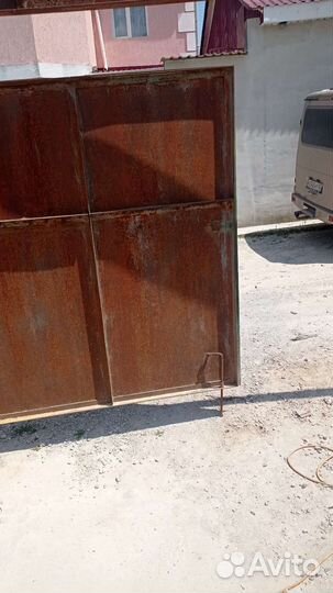 Металлические ворота бу