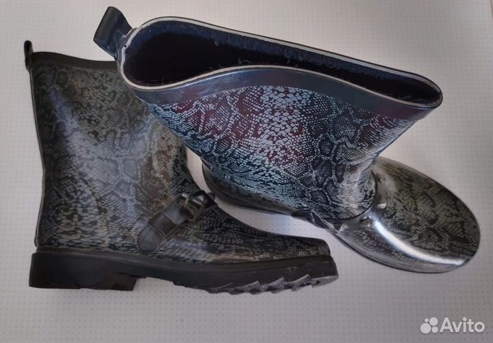 Сапоги резиновые женские теплые бу 38