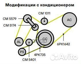 Ролик привод. ремня для а/м Ford Transit