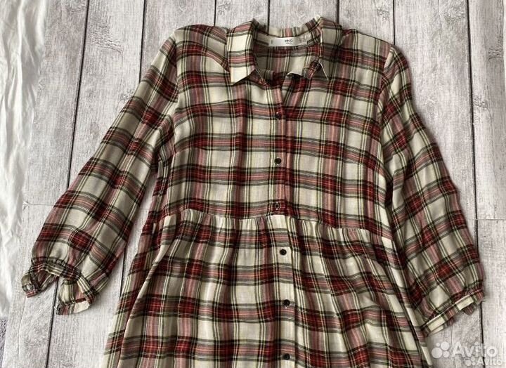 Платье zara 44-46 льняное