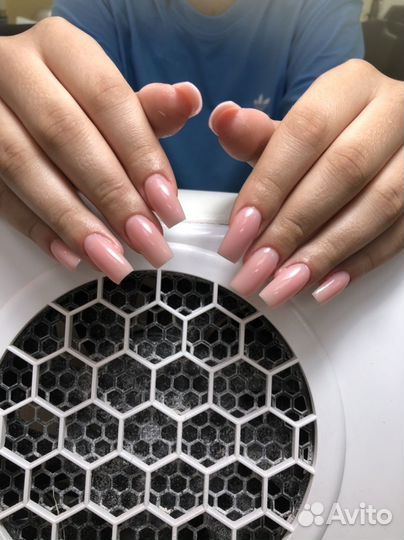 Маникюр гель лак наращивание укрепление