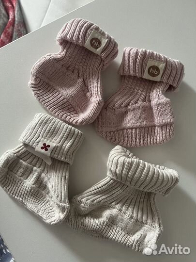 Пинетки для новорожденных loomknits