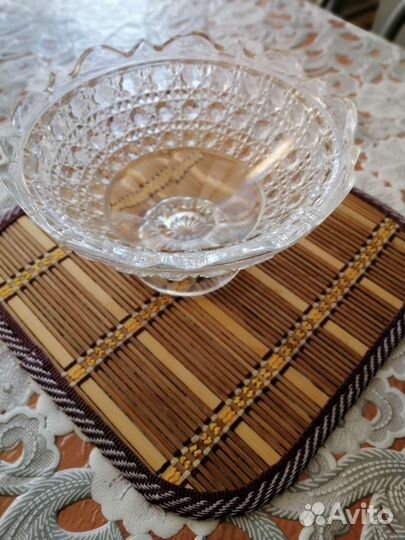 Ваза-конфетница хрусталь