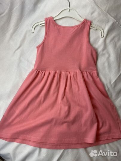 Розовое платье для девочки 2-4 лет от H&M