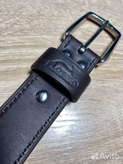 Ремень из натуральной кожи ручной работы