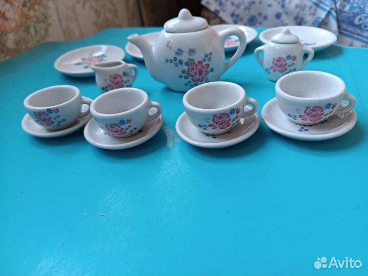 Сервиз чайный кукольный. Винтаж