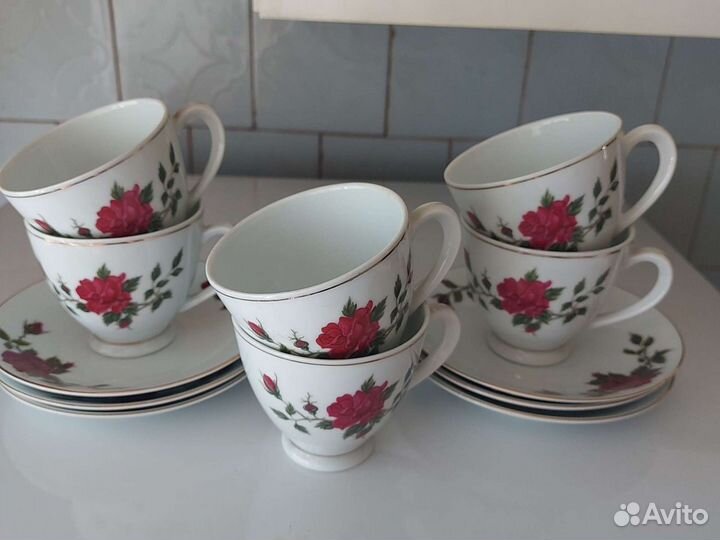 Фарфоровые чайные пары