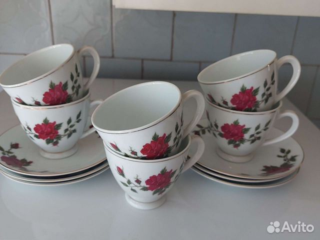 Фарфоровые чайные пары