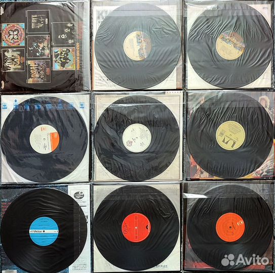 Виниловые пластинки произв. Японии и США хард-рок