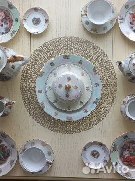 Фарфоровый чайный сервиз Мадонна ГДР Кахла