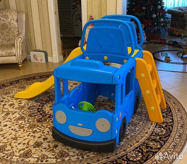 Детская горка автобус тайо аренда