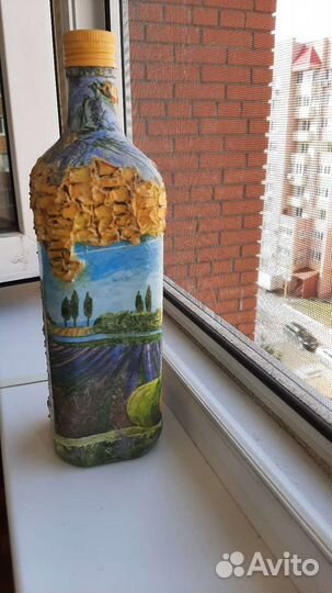 Бутылка стеклянная