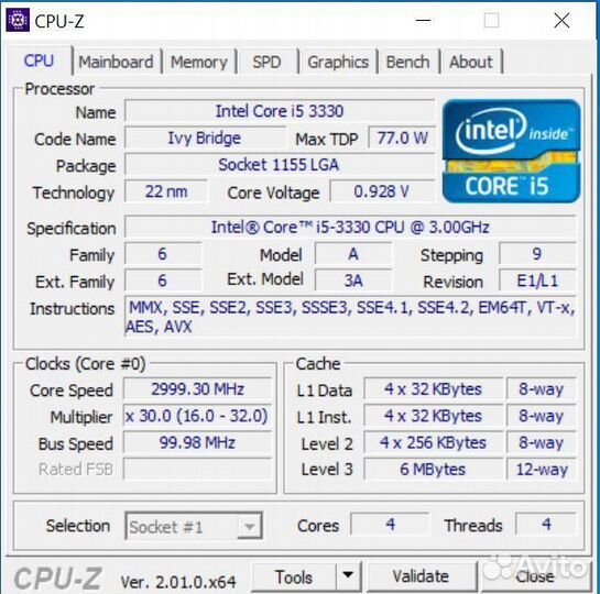 Intel core i5 3330 + Msi 1060 3Gb