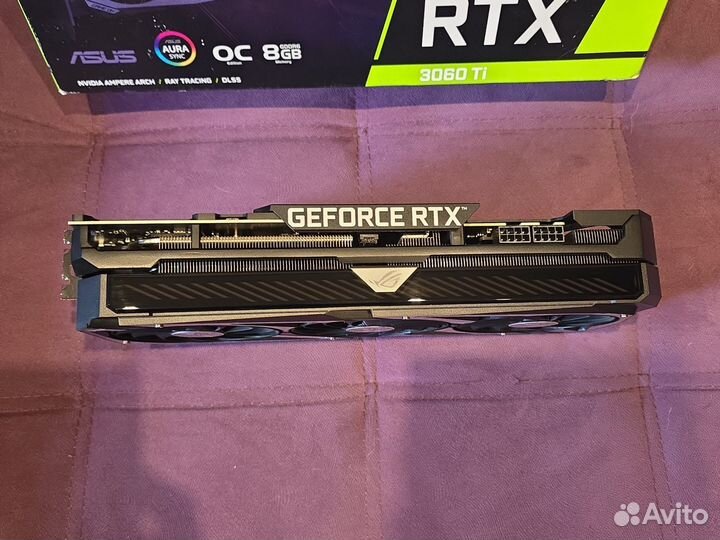 Asus rog strix rtx 3060ti 8gb как новая