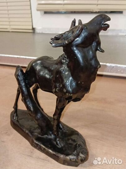 Статуэтка Лось (чугунная) 1958г