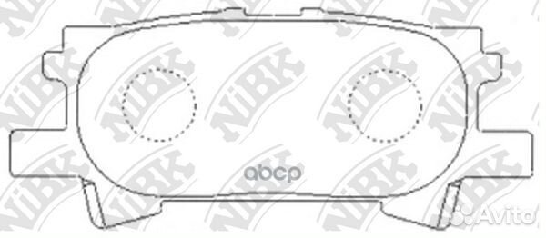 Колодки торм.зад. lexus RX (MCU /XU1) 10/00- P