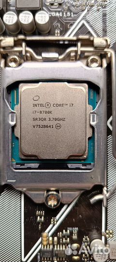 Процессор i7 8700K + плата asus Z370 LGA 1151 v2