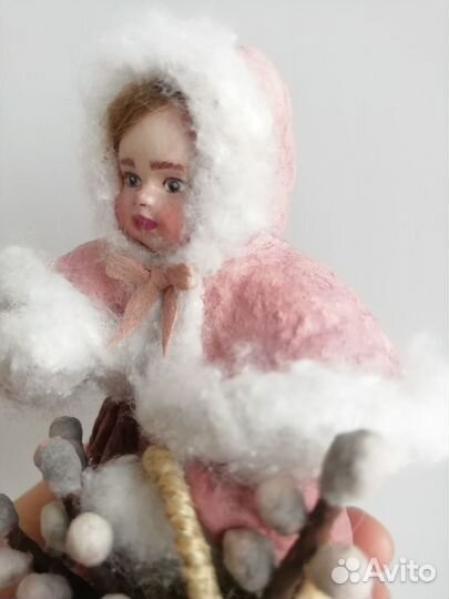 Бронь для Екатерины Ватная игрушка девочка