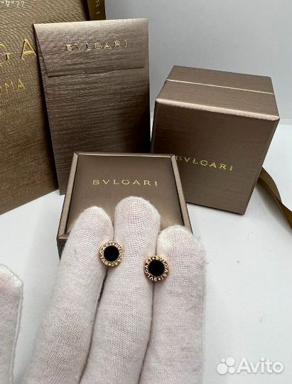 Пусеты Bvlgari (золото 18 К)