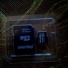 Карта памяти micro sd на 16 Гб памяти