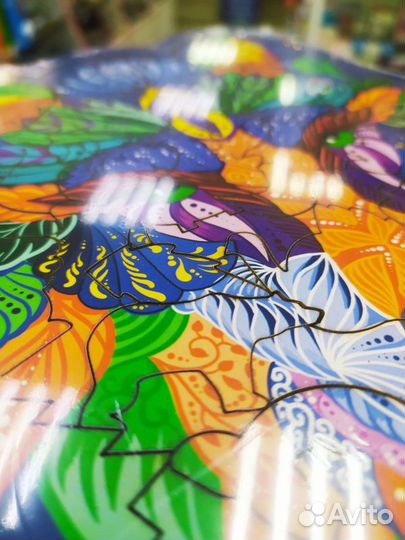 Деревянный пазл в рамке «Волк» 2925 см