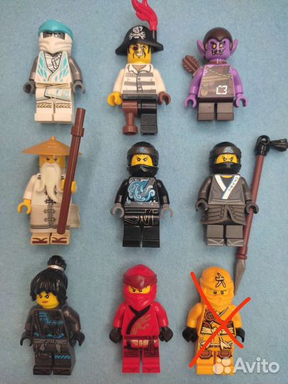 Lego ninjago минифигурки Часть1-79шт