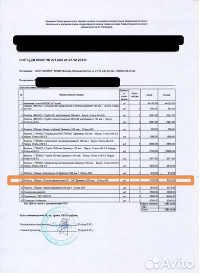 Дымоход, основа кровельная