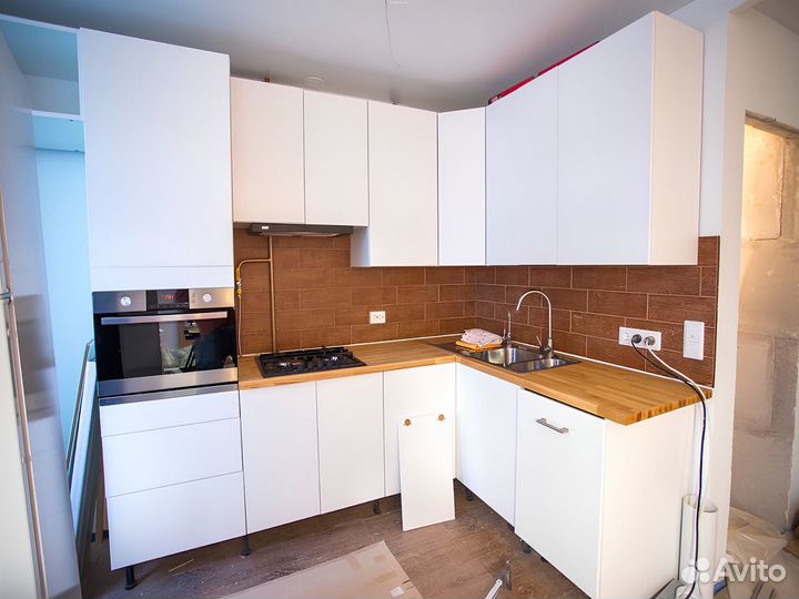 Сборка кухни Установка бытовой техники Сантехник