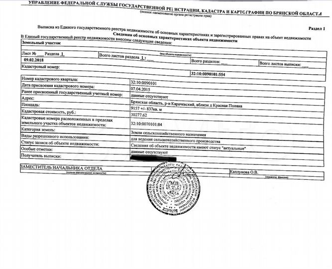 Участок 91,6 сот. (СНТ, ДНП)