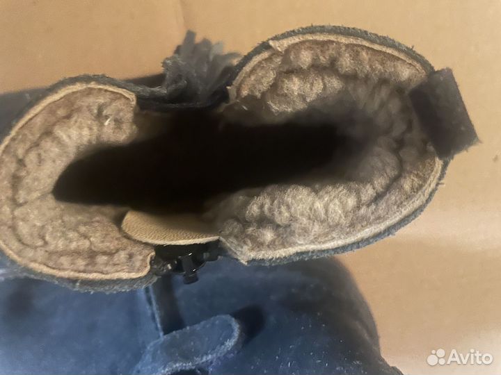 Замшевые полусапожки на натуральном меху, Испания