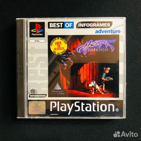 Игра PS1 лицензия Heart of Darkness