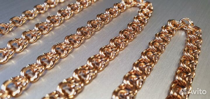 Новая Золотая Цепь Бисмарк 23гр Au 585