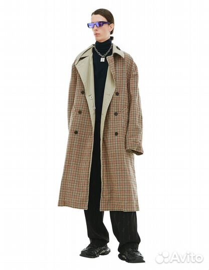 Плащ тренч женский двухсторонний