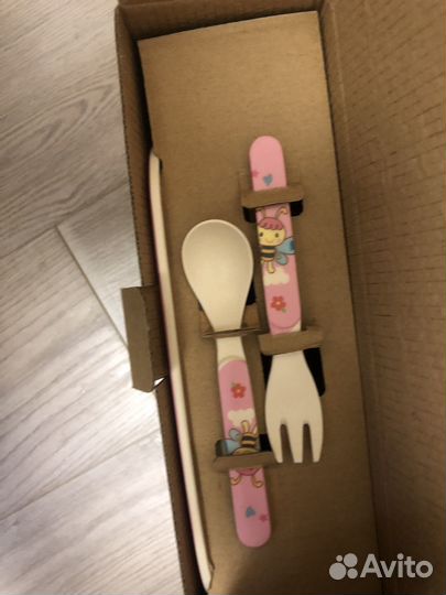 Набор посуды из бамбука детский