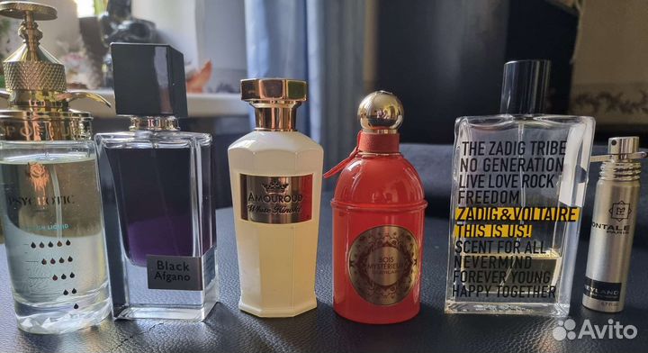 Остатки парфюмерии во флаконах