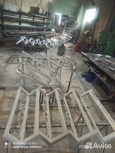 Каркас лестницы металлический